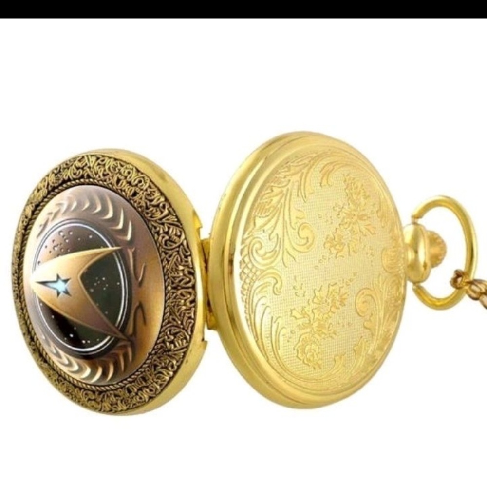 🌟For Him! Retro Star Trek Pocket Watch - Picture 3 of 5
